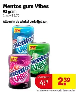 Kruidvat Mentos gum Vibes aanbieding