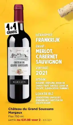 Jumbo Château du Grand Soussans Margaux aanbieding