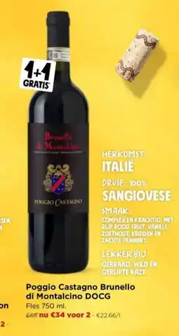 Jumbo Poggio Castagno Brunello di Montalcino DOCG aanbieding