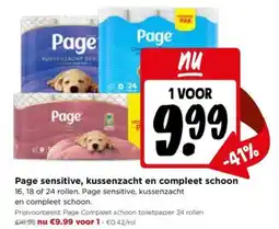 Jumbo Page sensitive, kussenzacht en compleet schoon aanbieding