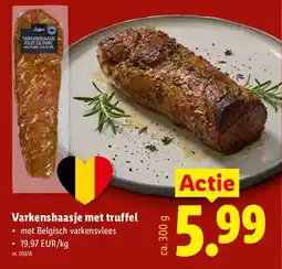 Lidl Varkenshaasje met truffel aanbieding