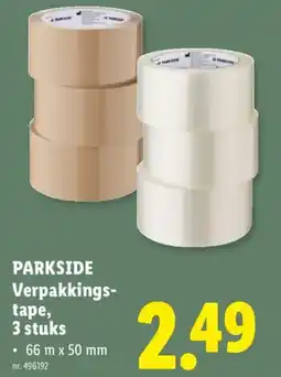 Lidl Parkside verpakkings-tape aanbieding