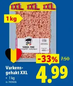 Lidl Varkens-gehakt XXL aanbieding