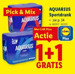 Lidl Aquarius sportdrank aanbieding