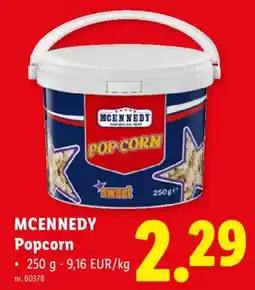 Lidl Mcennedy popcorn aanbieding