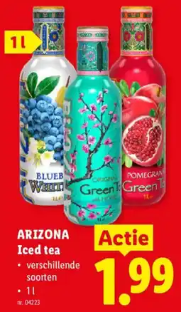 Lidl Arizona iced tea aanbieding