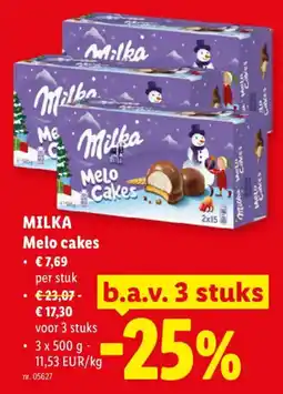 Lidl Milka Melo cakes aanbieding