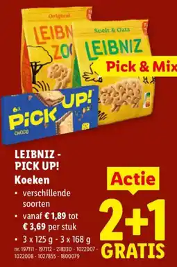 Lidl Leibniz Pick Up! Koeken aanbieding