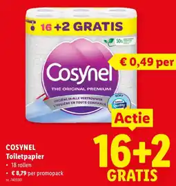 Lidl Cosynel Toilet papier aanbieding
