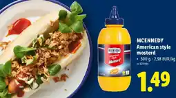 Lidl McKennedy American style mosterd aanbieding