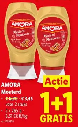 Lidl Amora mosterd aanbieding