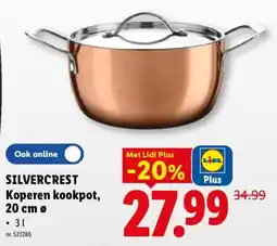 Lidl Silvercrest koperen kookpot aanbieding