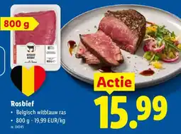 Lidl Rosbief aanbieding