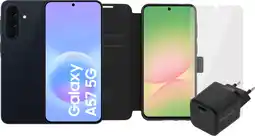 Coolblue Samsung Galaxy A57 128GB Donkerblauw 5G + Compleet Accessoirepakket aanbieding