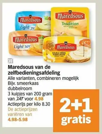 Albert Heijn Smeerkaas dubbelroom aanbieding
