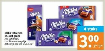 Albert Heijn Milka tabletten aanbieding
