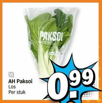 Albert Heijn Ah paksoi aanbieding
