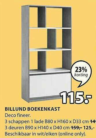 Jysk Billund Boekenkast aanbieding