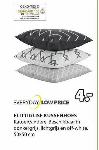 Jysk Flittiglise Kussenhoes aanbieding