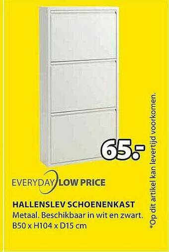 Jysk Hallenslev Schoenenkast aanbieding