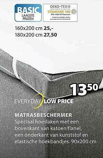 Jysk Matrasbeschermer aanbieding
