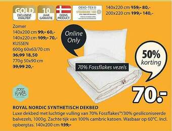 Jysk Royal Nordic Synthetisch Dekbed aanbieding