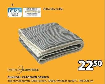 Jysk Sunndal Katoenen Dekbed aanbieding