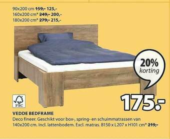 Jysk Vedde Bedframe aanbieding