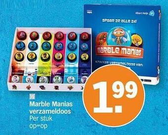 Albert Heijn Marble manias verzameldoos aanbieding