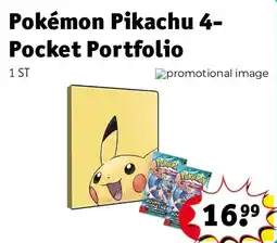 Kruidvat pokemon pikachu 4-pocket portfolio aanbieding