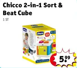 Kruidvat Chicco 2-in-1 Sort & Beat Cube aanbieding