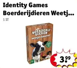 Kruidvat Boerderijdieren weetjes kwartet aanbieding