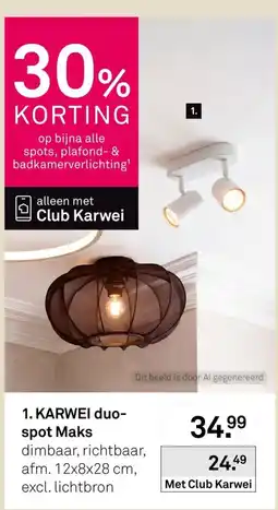 Karwei karwei duo-spot maks aanbieding