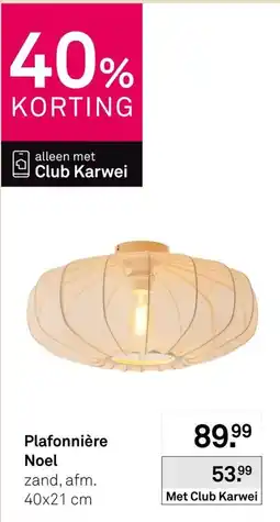 Karwei Plafonnière Noel aanbieding