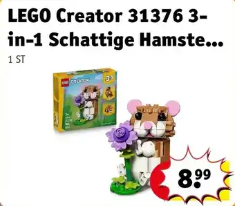 Kruidvat lego creator 31376 3-in-1 schattige hamster aanbieding