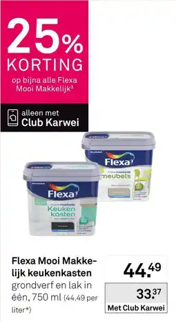 Karwei Flexa Mooi Makkelijk keukenkasten grondverf en lak aanbieding