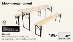 Karwei Biertafel aanbieding