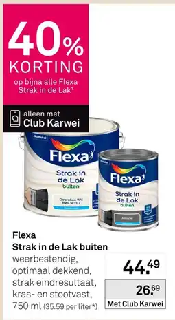 Karwei Flexa Strak in de Lak buiten aanbieding