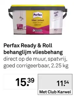 Karwei Perfax Ready & Roll behanglijm vliesbehang aanbieding