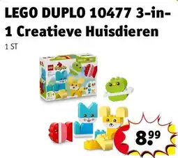 Kruidvat lego duplo 10477 3-in-1 creatieve huisdieren aanbieding
