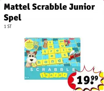 Kruidvat Mattel scrabble junior spel aanbieding