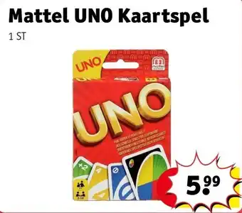 Kruidvat Mattel UNO Kaartspel aanbieding