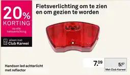 Karwei Handson led achterlicht met reflector aanbieding