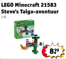 Kruidvat lego minecraft steve's taiga-avontuur aanbieding