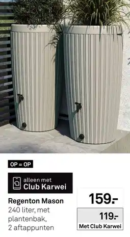 Karwei Regenton mason aanbieding