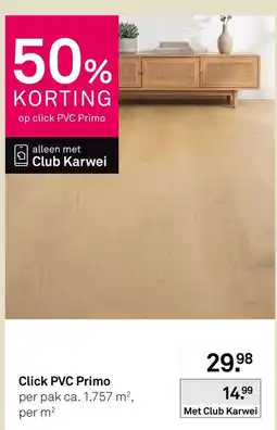 Karwei Click PVC Primo aanbieding