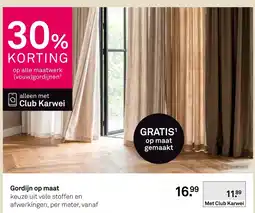 Karwei Gordijn op maat aanbieding