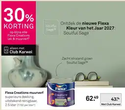 Karwei Flexa Creations muurverf aanbieding