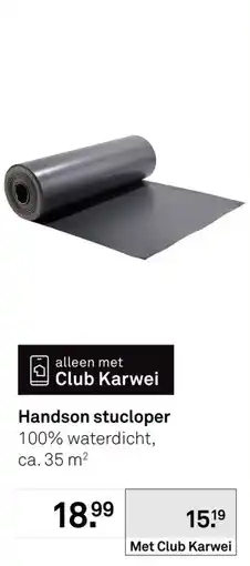 Karwei Handson stucloper aanbieding