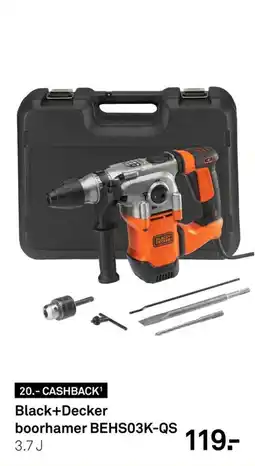 Karwei Black+Decker boorhamer BEHS03K-QS aanbieding